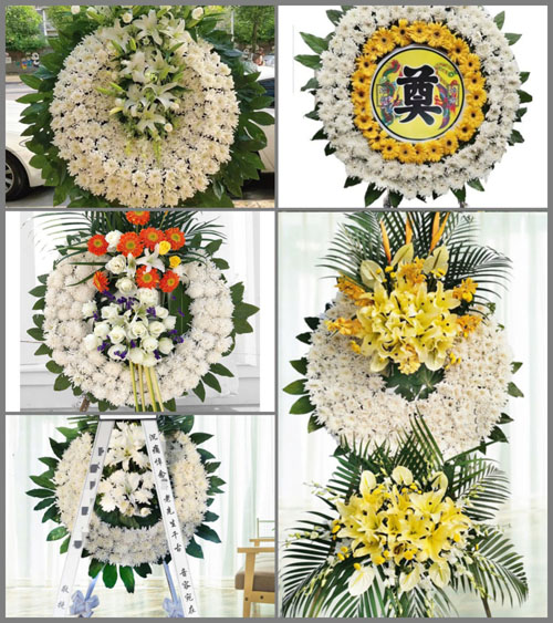 湖北武汉市新洲区阳逻街道奶牛村花圈速递